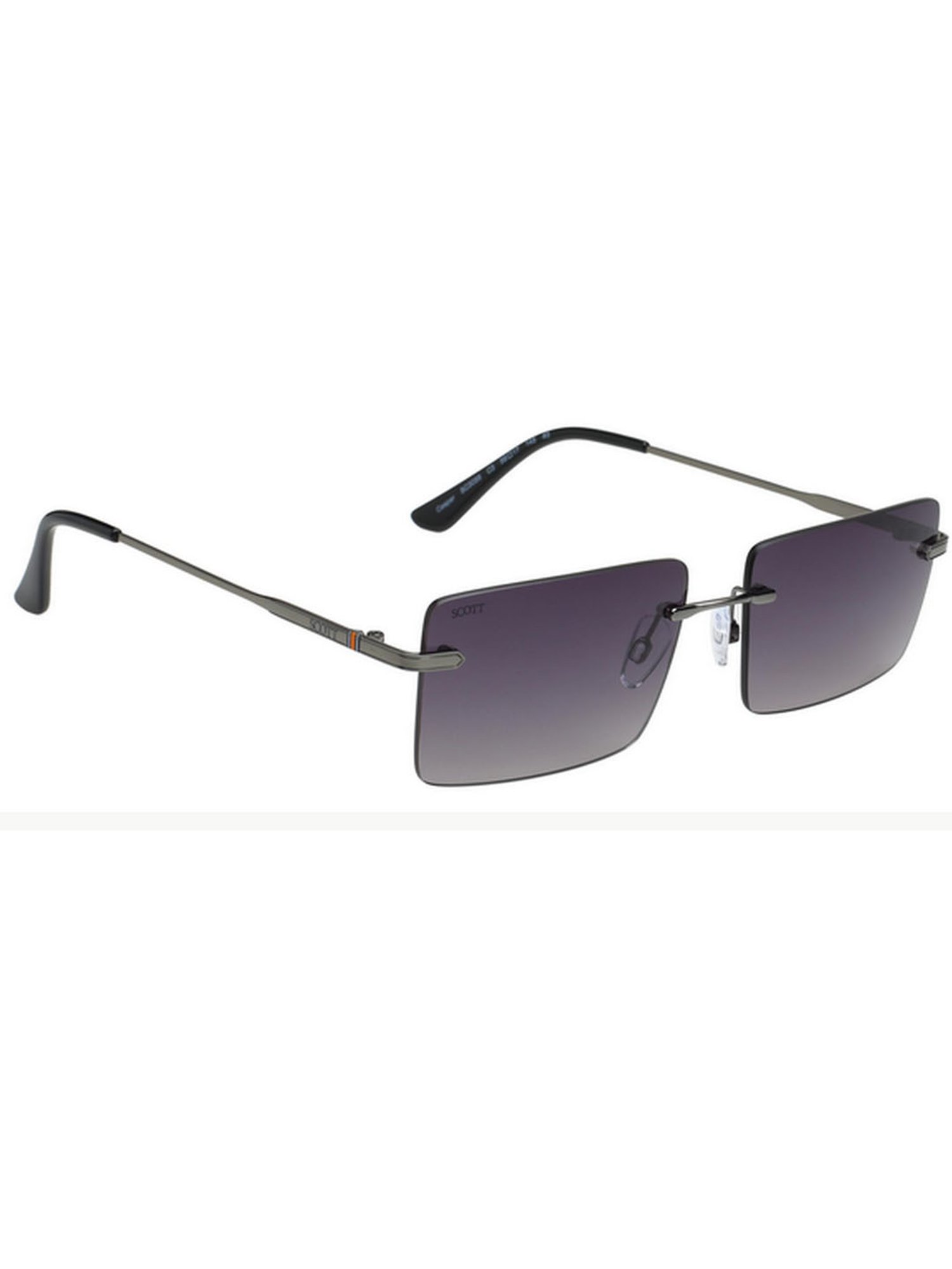 SCOTT Grey Rectangular UV Protection Unisex Sunglasses