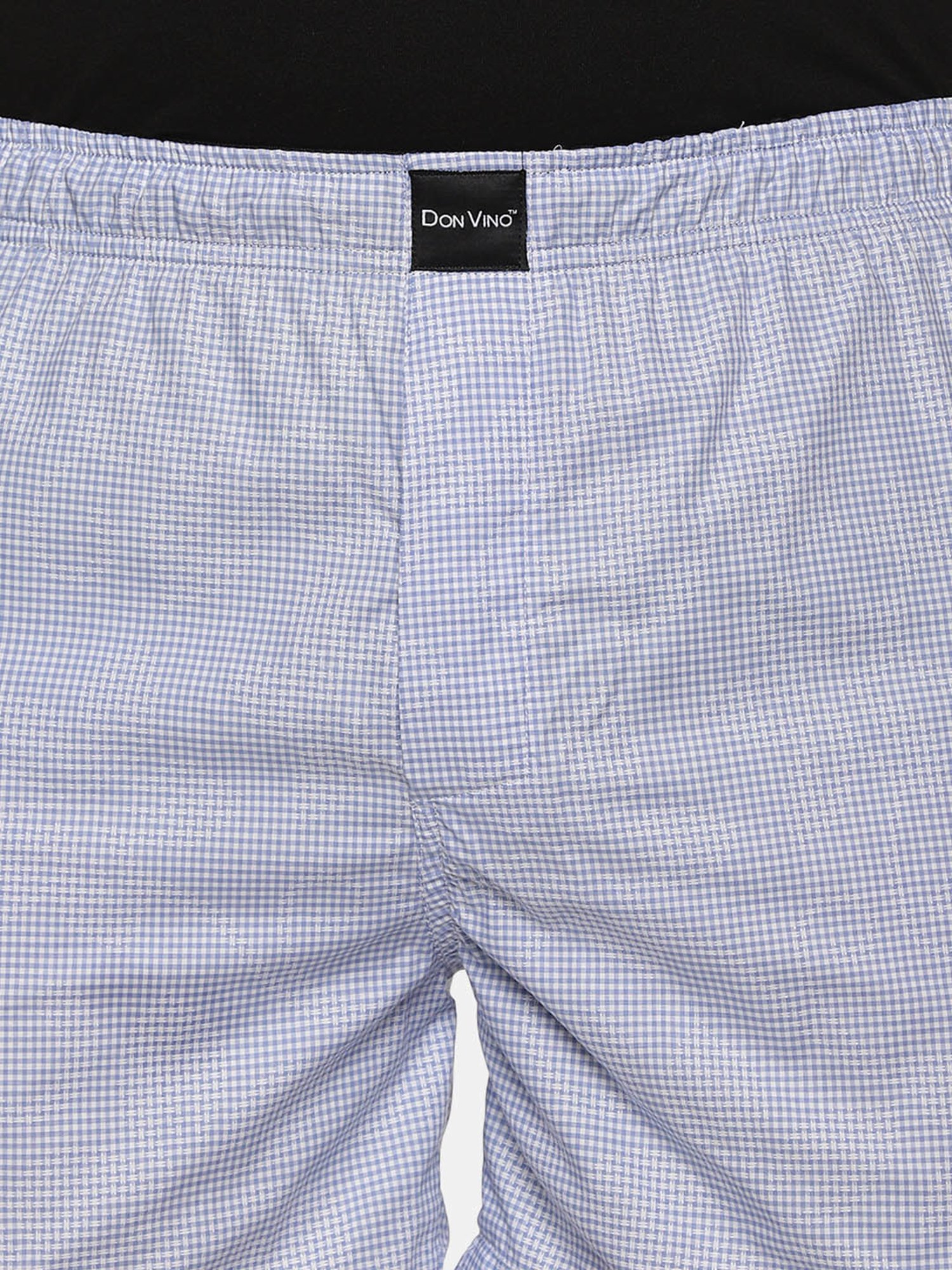 Don Vino Light Blue Regular Fit Striped Boxers