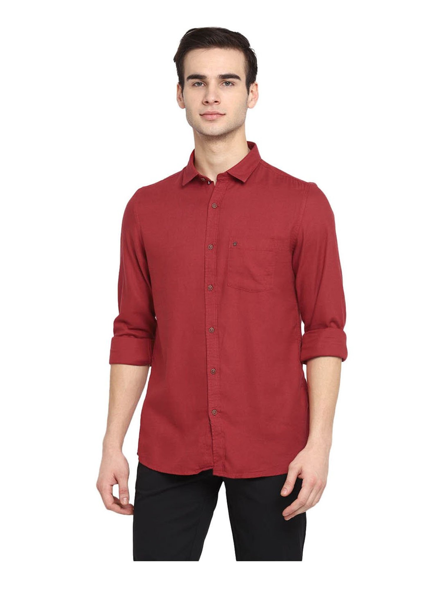 Turtle Red Slim Fit Shirt