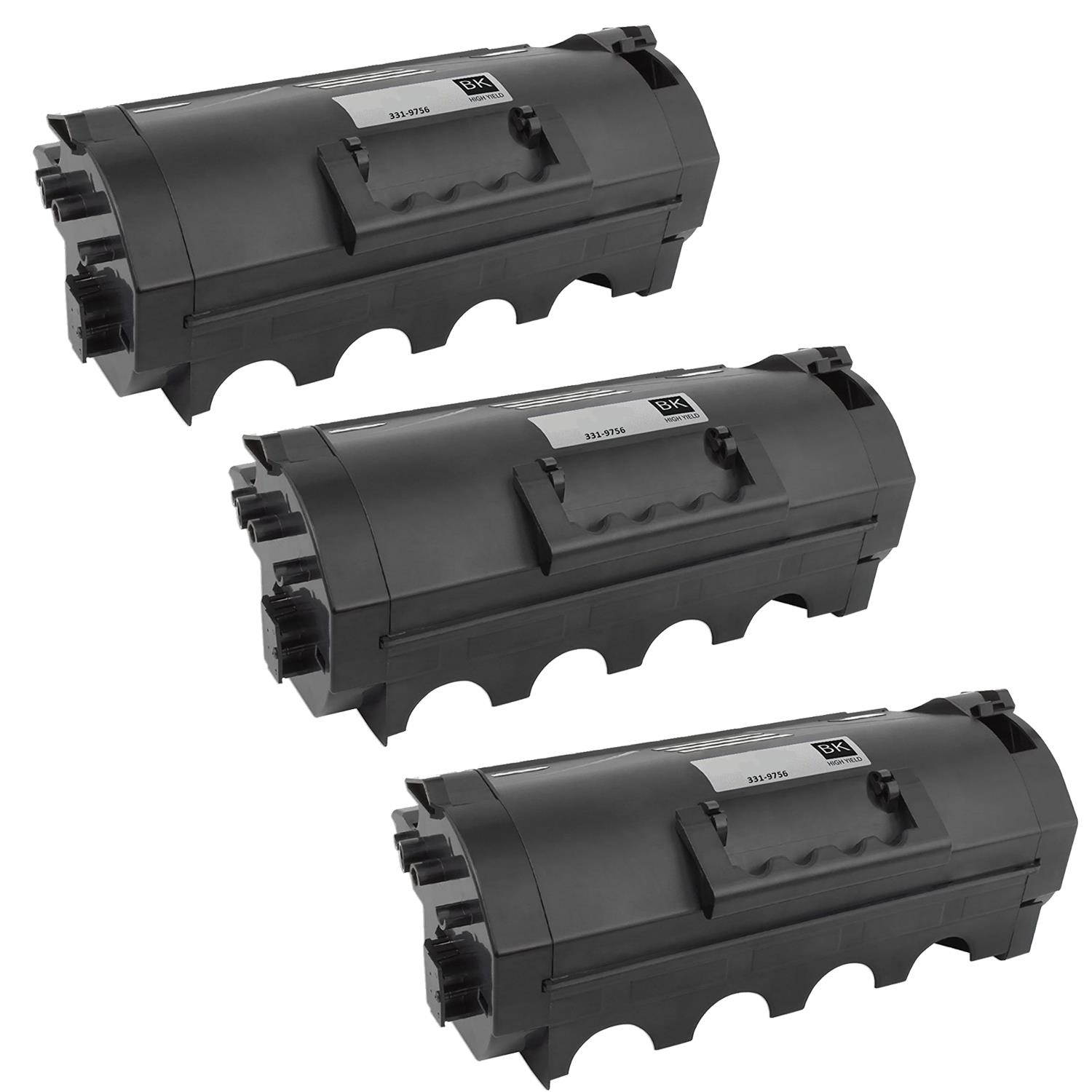 Compatible New York Toner 3 Pack Of Dell 331-9756 Toner Cartridge - Black