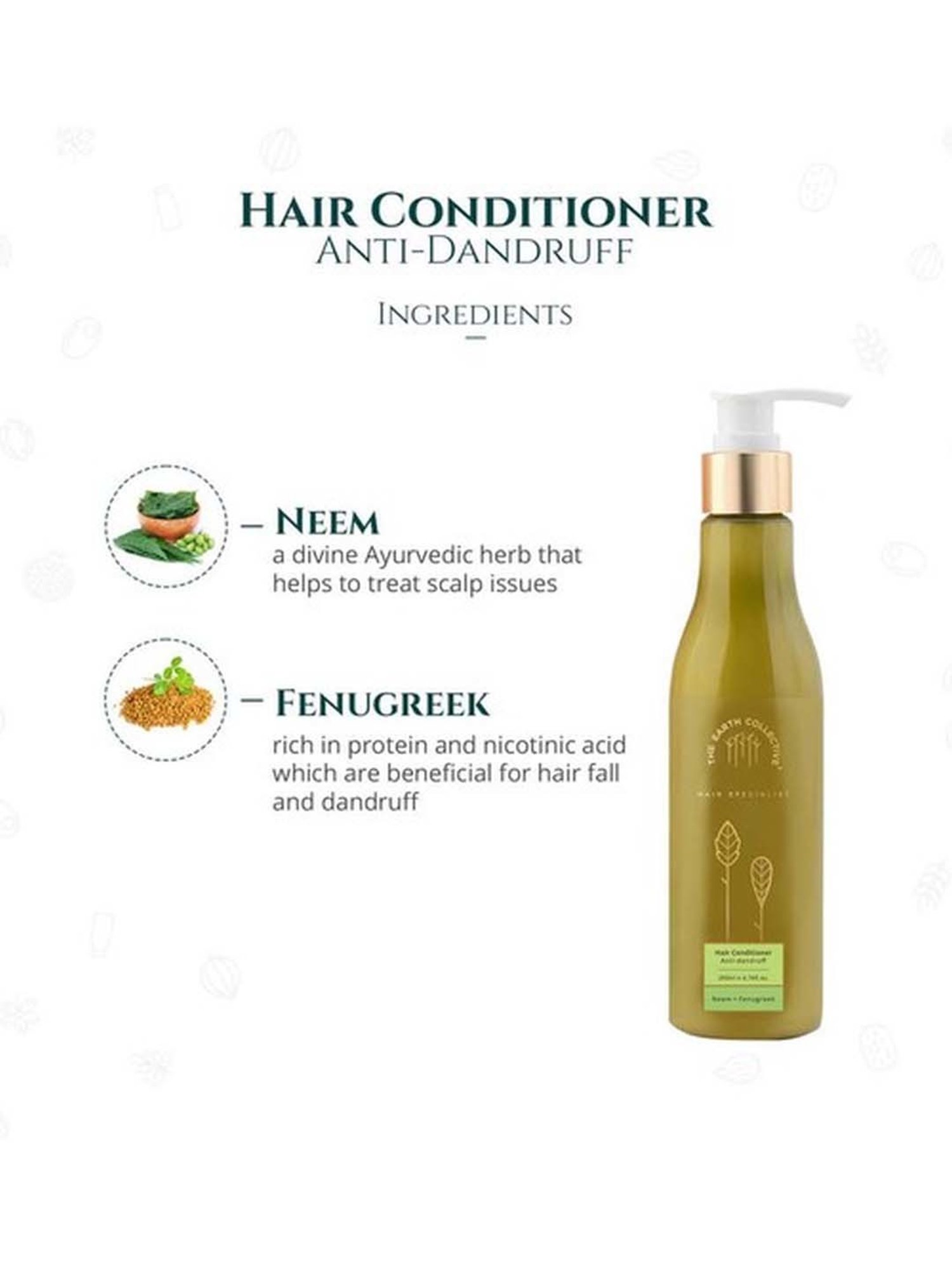 The Earth Collective Anti Dandruff Hair Conditioner - 200 ml