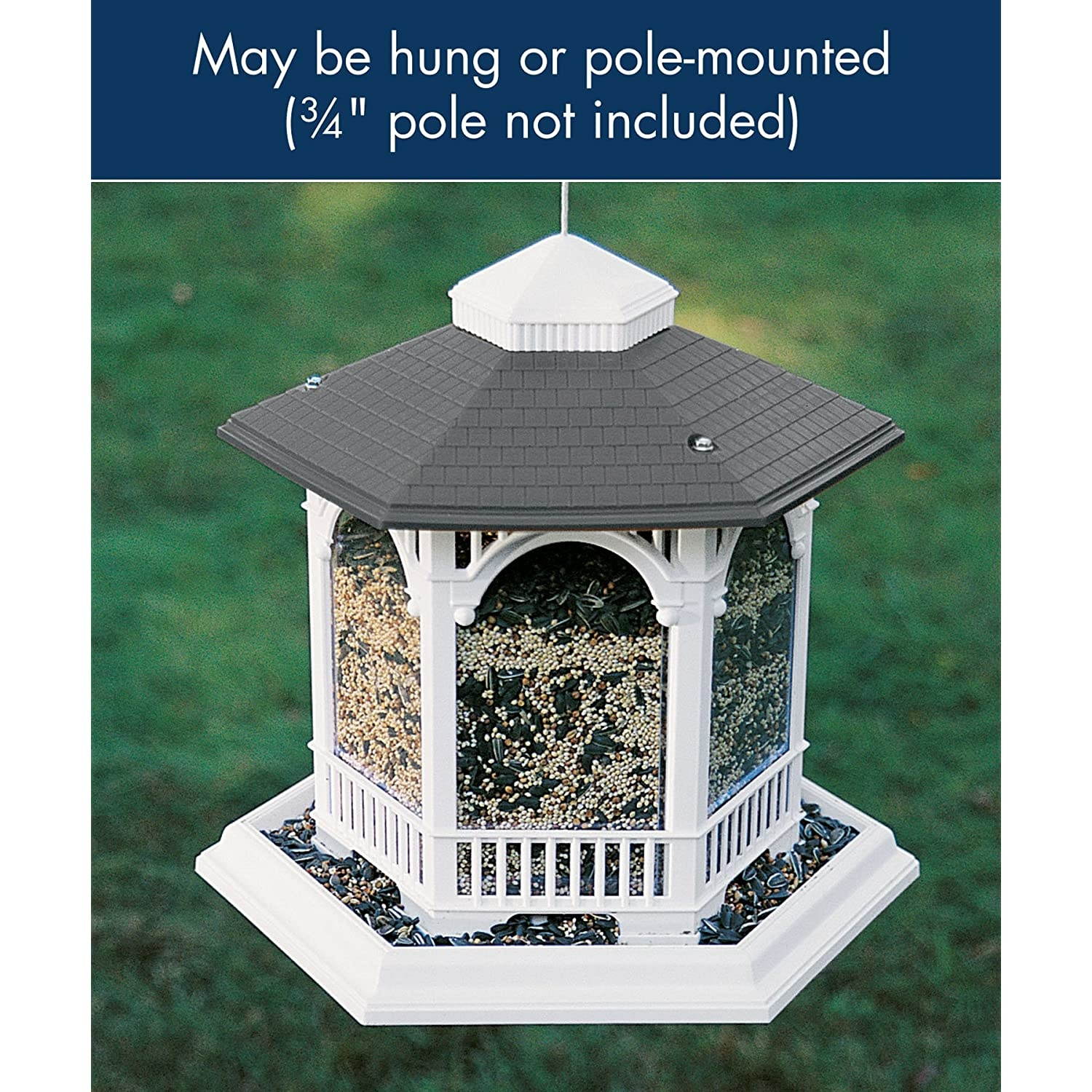 Woodlink NA6262 Audubon Hopper Deluxe Gazebo Wild Bird Feeder