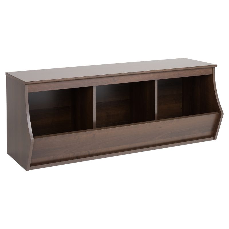 Fremont Entryway Storage Cubbie - 3 Bin - Espresso - Prepac