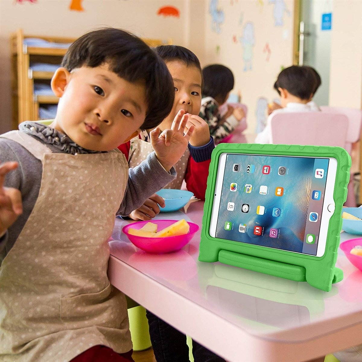 iPad Mini 4 and Mini 5 Kids Shock Proof Convertible Handle Light Weight Super Protective Stand Cover Case