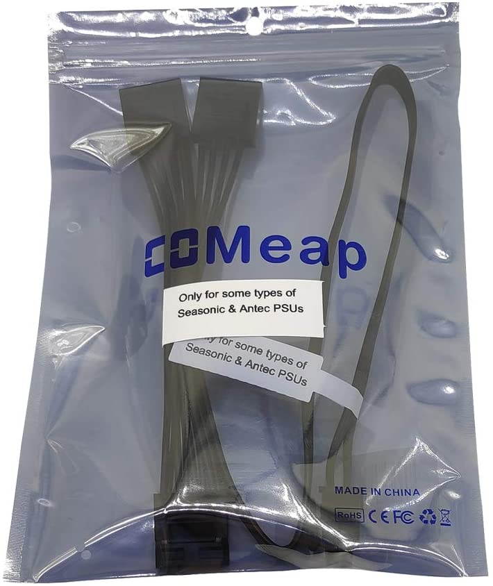 COMeap 6 Pin Male to 3X 4 Pin Molex Female Hard Drive Power Adapter Cable for Seasonic Antec Modular Power Supply 20-in(50cm)