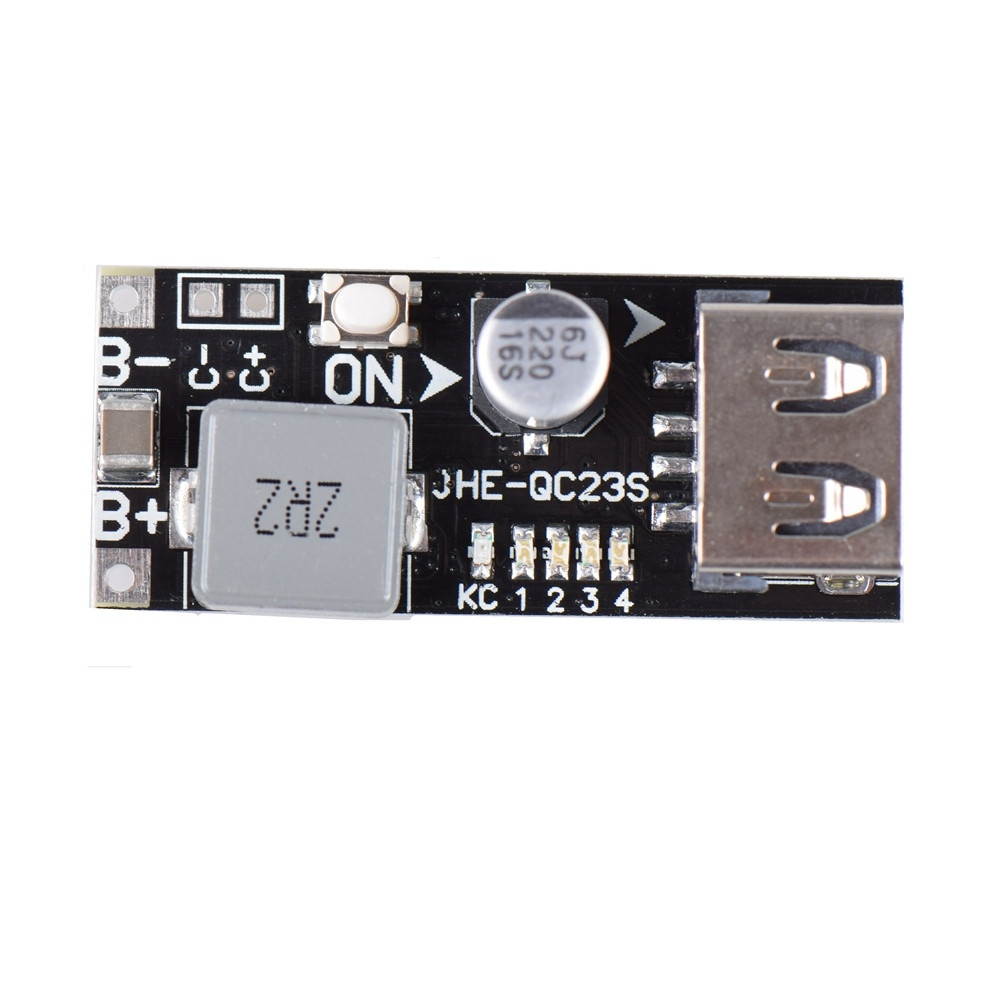 JHE-QC23S Voltage Boost Display Step Up USB Charging Module 3.7V to 5V 9V 12V QC2.0/3.0 USB Mobile Phone Charger