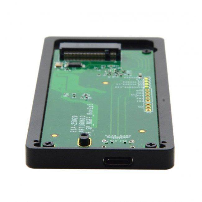 CY Thunderbolt 3 USB4 to PCI Express PCI-E to 80mm NVME NGFF M-key AHCI SSD Cartridge Enclosure TB-006