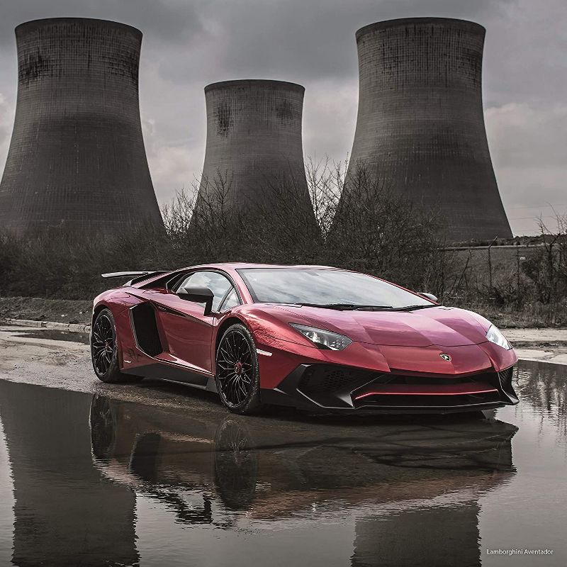 2021 Wall Calendar 12" x 12" Monthly View, Transport Automobile Theme, 16-Month, with 180 Reminder Stickers