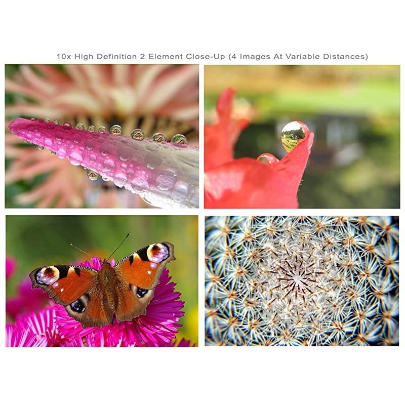 EOS Rebel T6i 10x High Definition 2 Element CloseUp Macro Lens 67mm