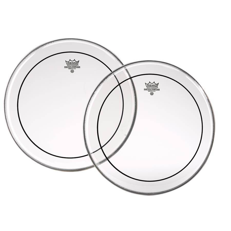 Remo Pinstripe Batter, Crimplock, Clear, 10-inch Diameter PS0310-MP REMO