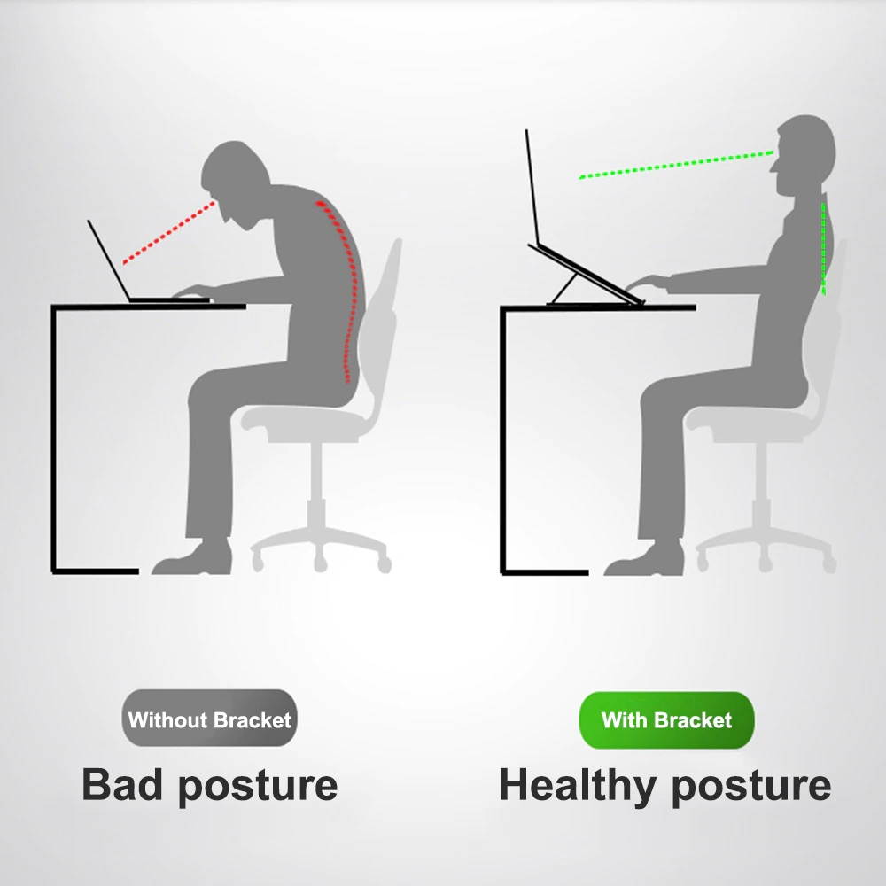 Alloy Portable Laptop Stand Notebook Laptop Accessories for Macbook Pro 13 Foldable Laptop Holder Desk for Mi Notebook Pro Etc