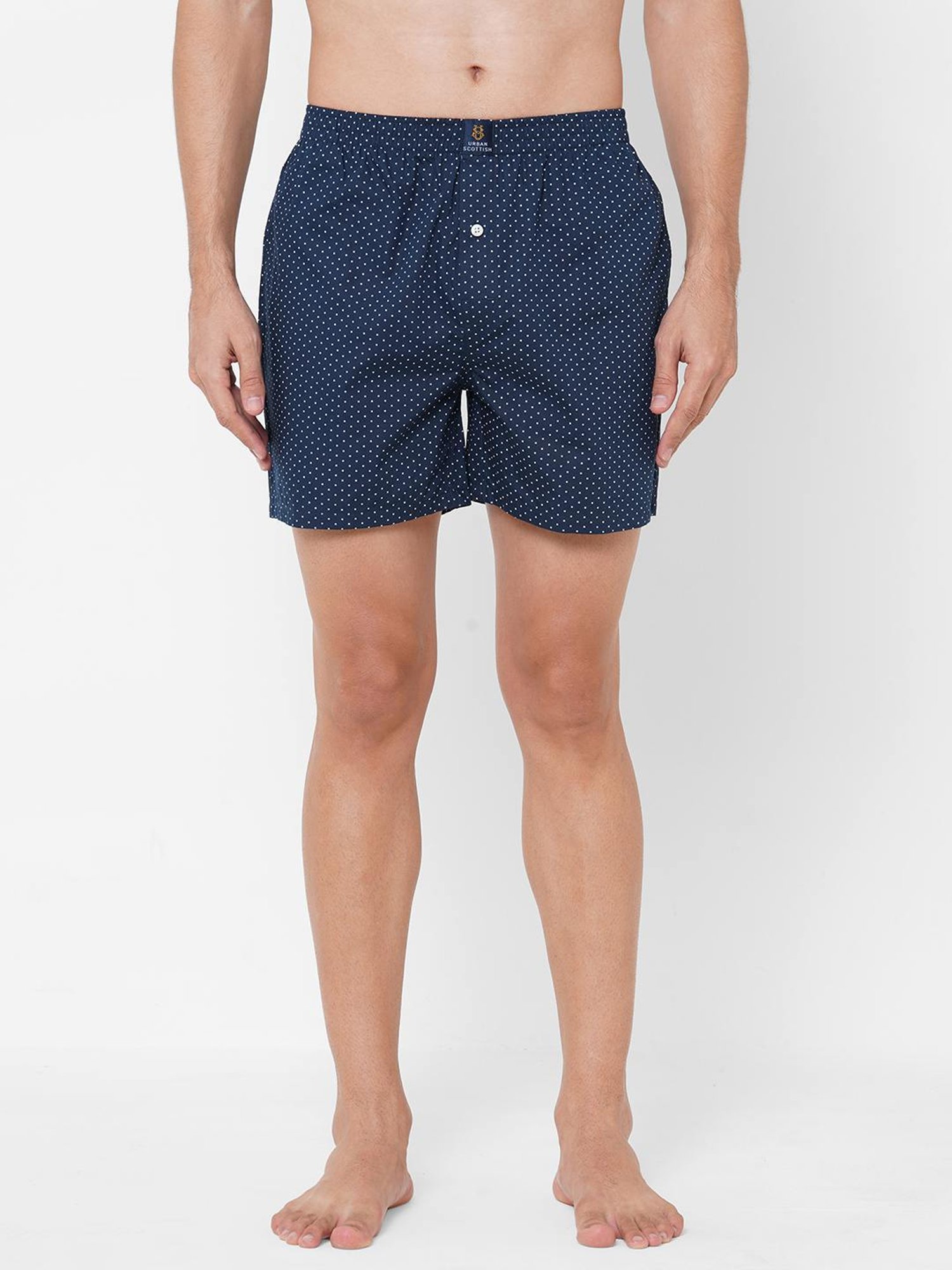 Urban Scottish Multicolored Regular Fit Printed Boxers - Pack Of 3