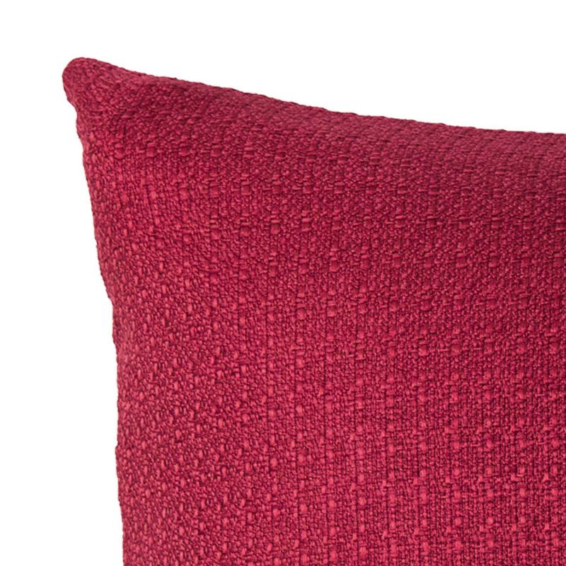 20"x20" Oversize Textured Sheen Square Throw Pillow Red - Sure Fit