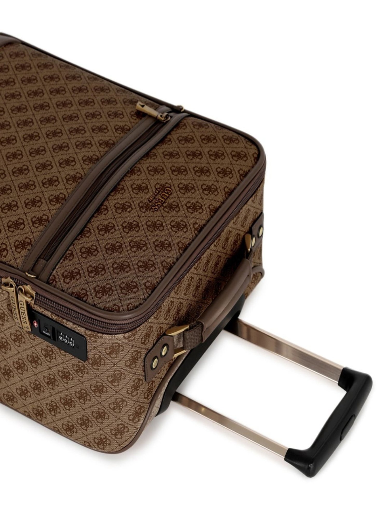 Guess Latte 8 wheels Small Soft Cabin Trolley Bag