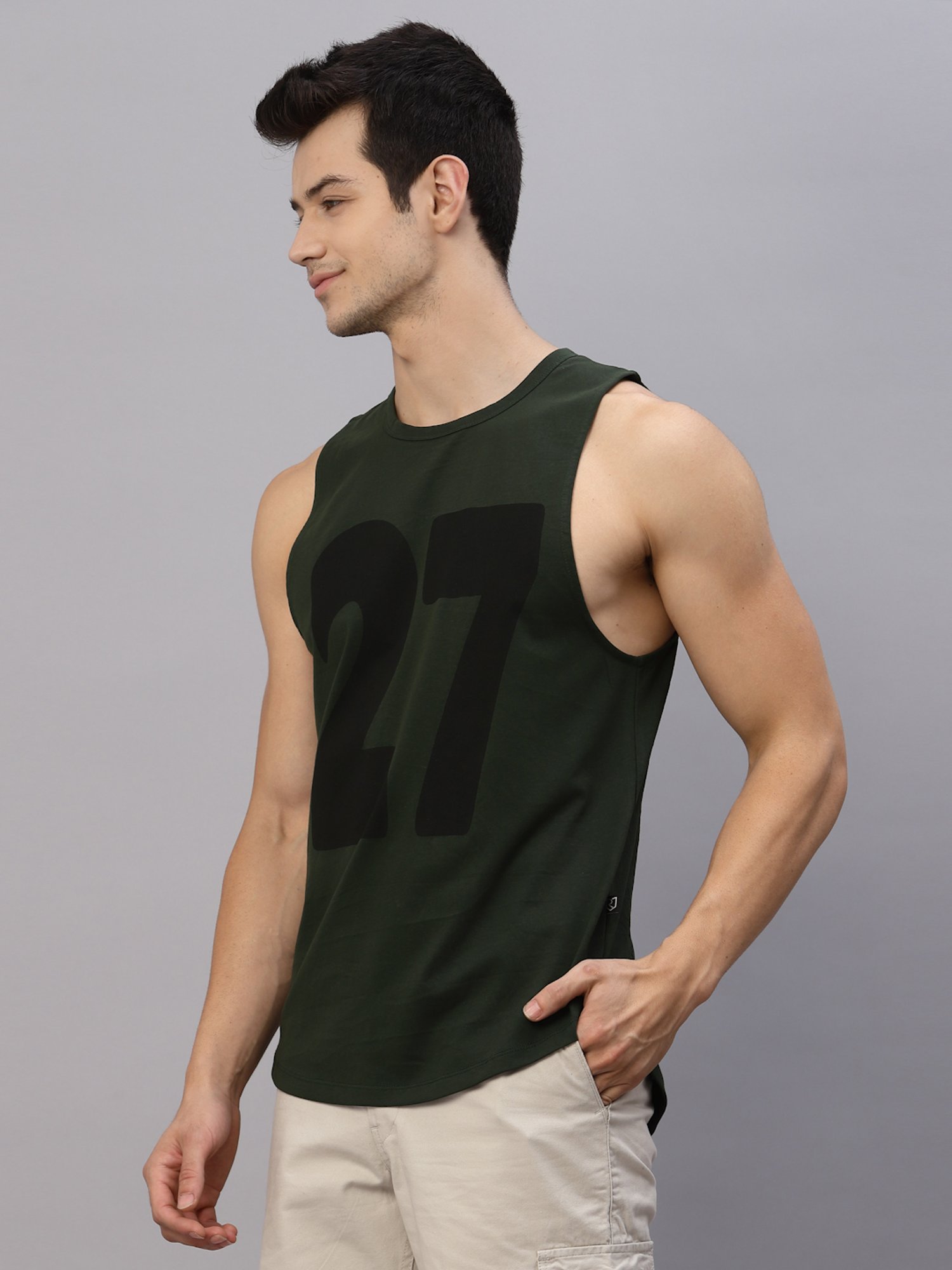 Rigo Green Printed Vest
