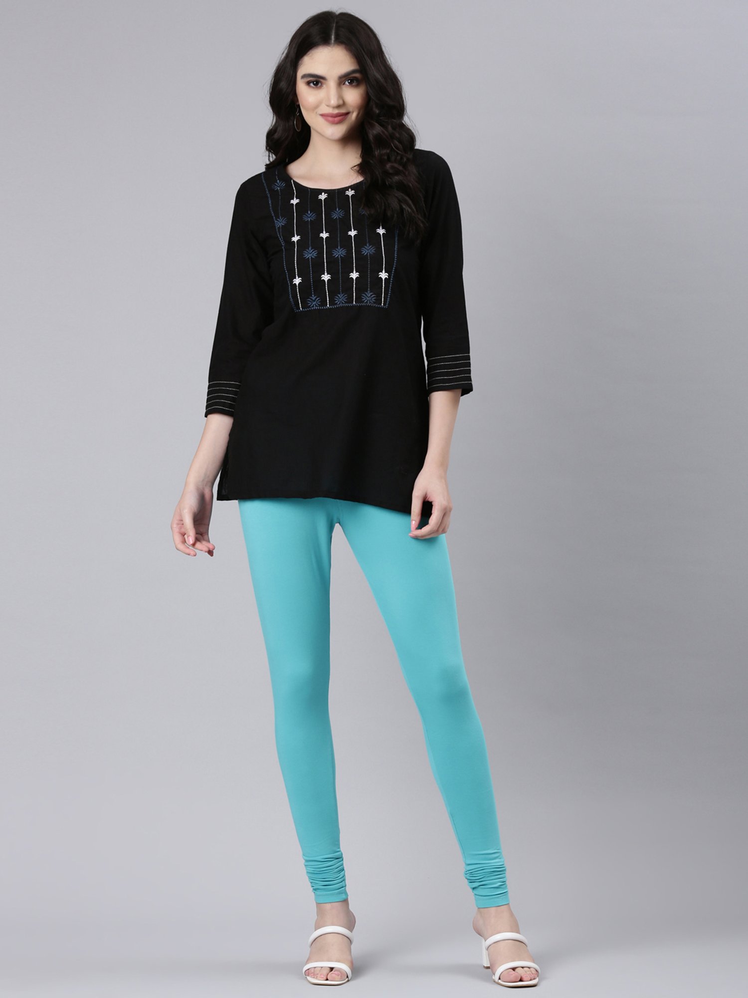 Dixcy Slimz Light Blue Leggings