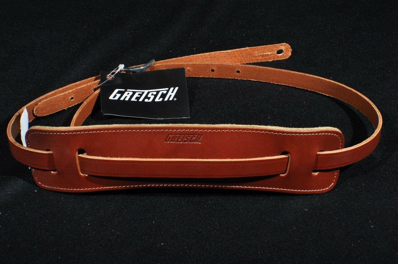 Gretsch Skinny Leather Guitar Strap Walnut New (2 Pack)