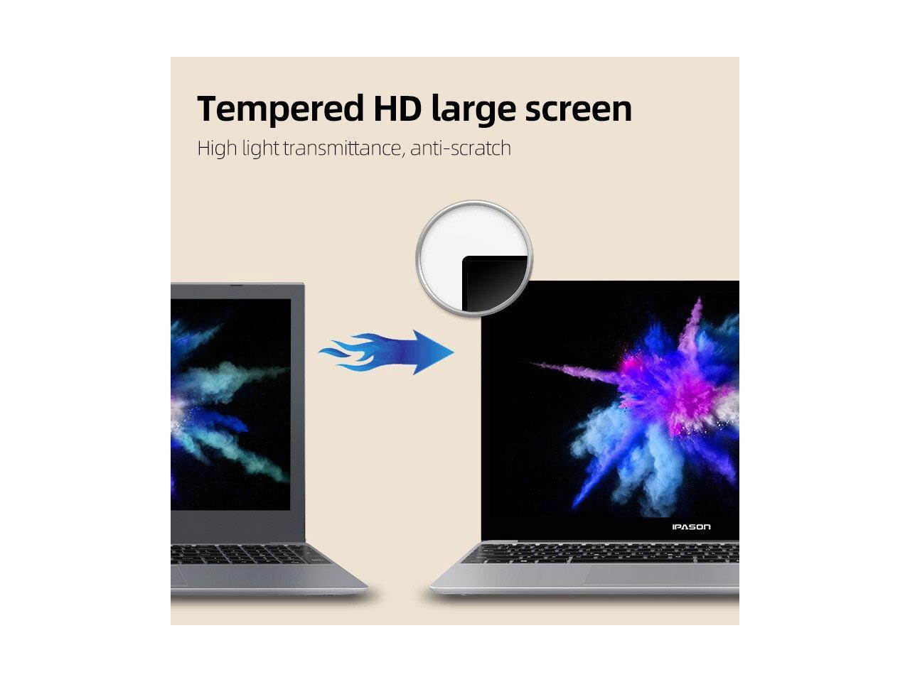 IPASON Maxbook - P1 IPS 15.6" Laptop FHD Intel J4125 4 Core up to 2.7GHz 8GB DDR4 RAM 256GB SSD Windows 10 home Notebook Computer Ultra Thin and Light Notebook Business Office Student Ultrabook