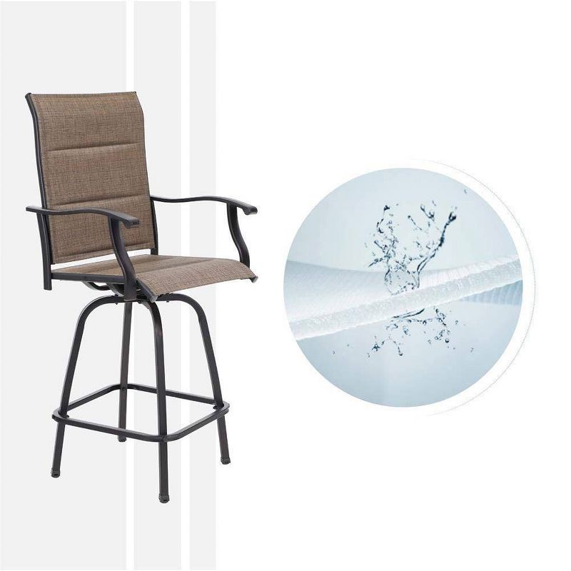 2pc Swivel Bar Height Stools - Captiva Designs