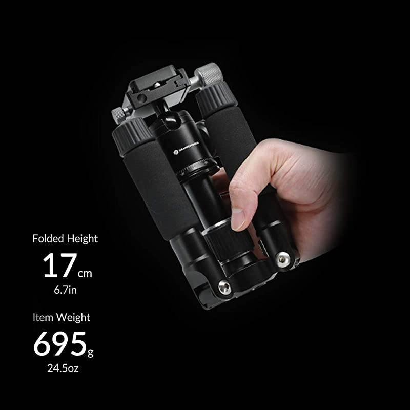 50V (Pan Bar, Smartphone Holder Included) | 20" Light-Weight Heavy Duty Aluminum Alloy Portable | ORANGEMONKIE