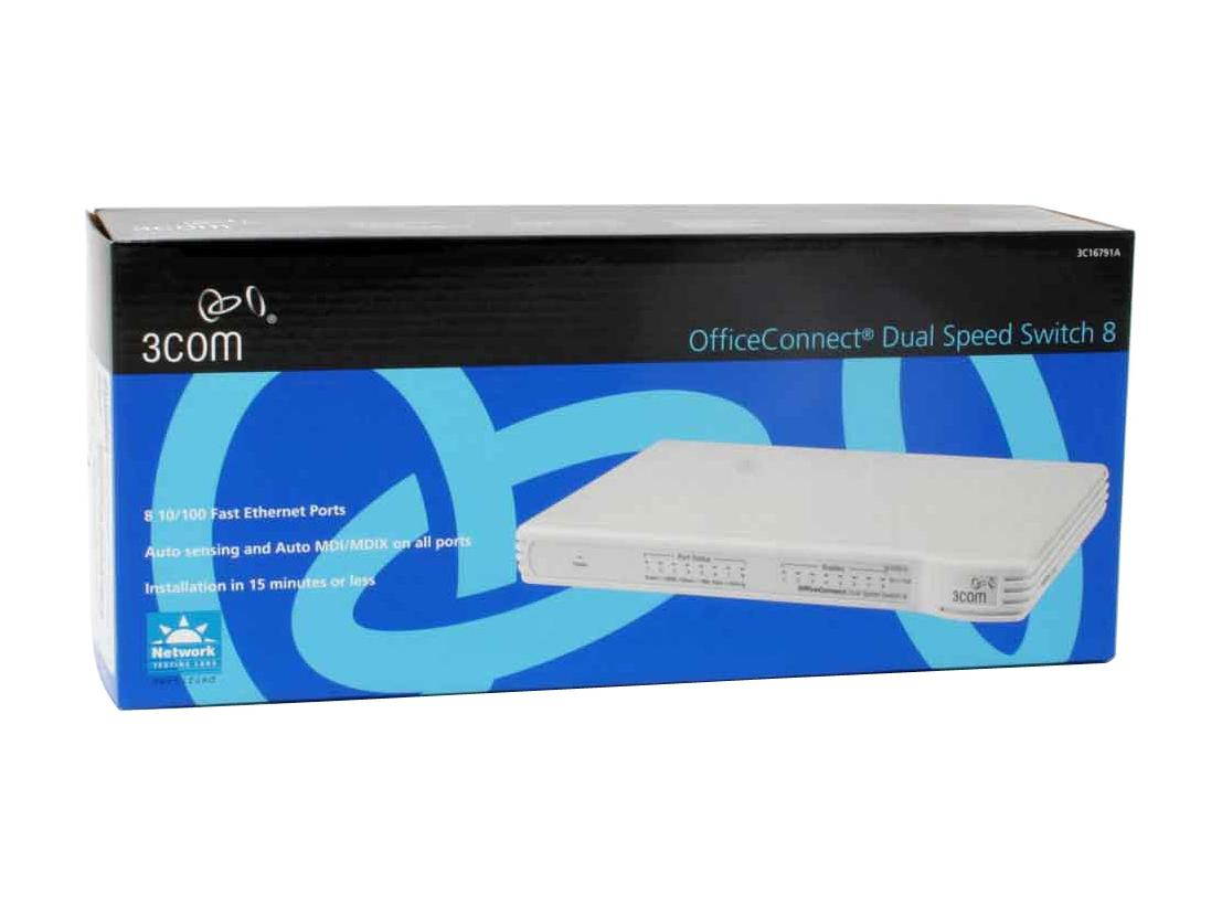 3com OfficeConnect 3C16791A OfficeConnect Dual Speed Switch 8