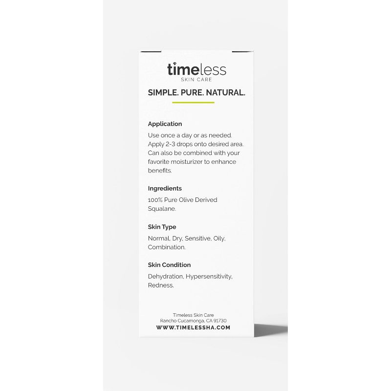 Timeless Skin Care 100% Pure Squalane Oil - 1 fl oz