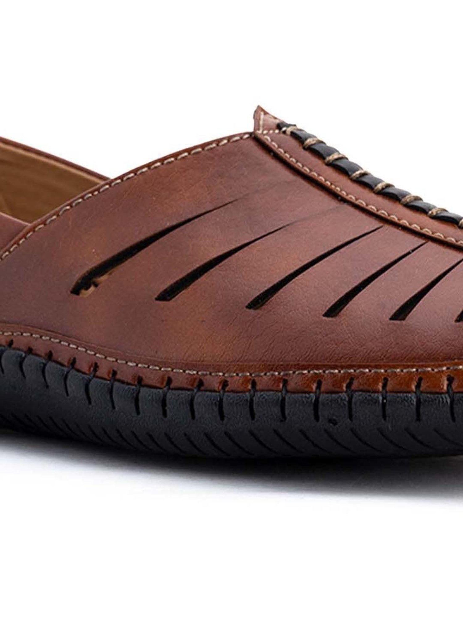 Lazard by Khadim's Men's Tan Ethnic Juttis