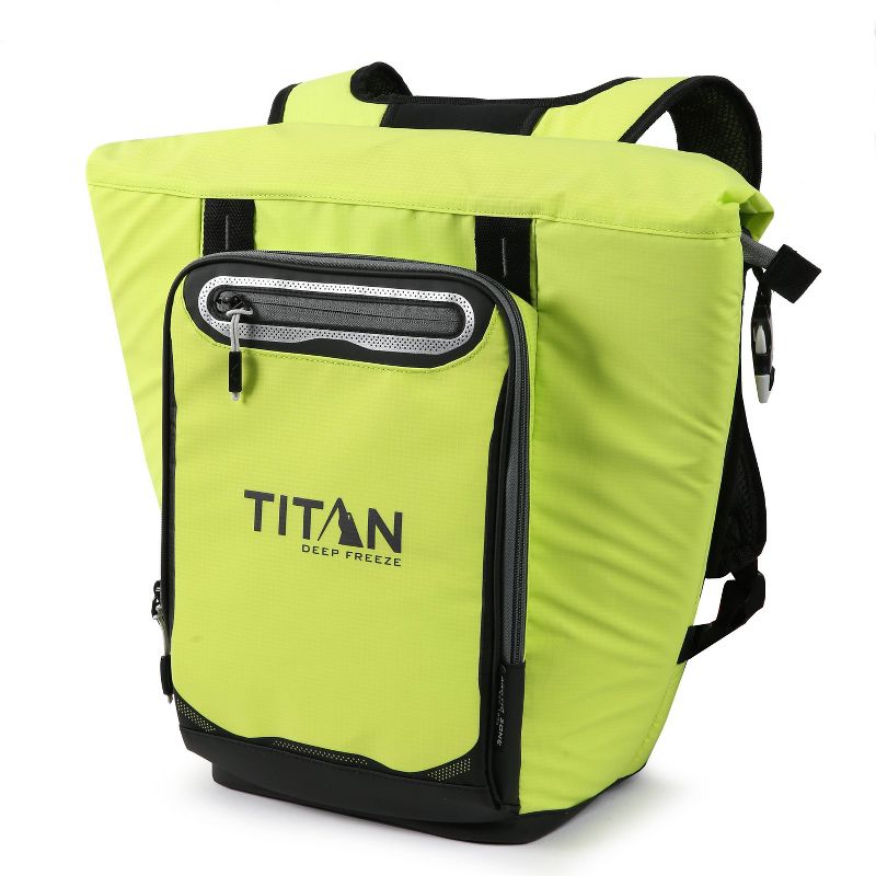 California Innovations Titan Deep Freeze 13qt Rolltop Backpack Cooler - Lime Green