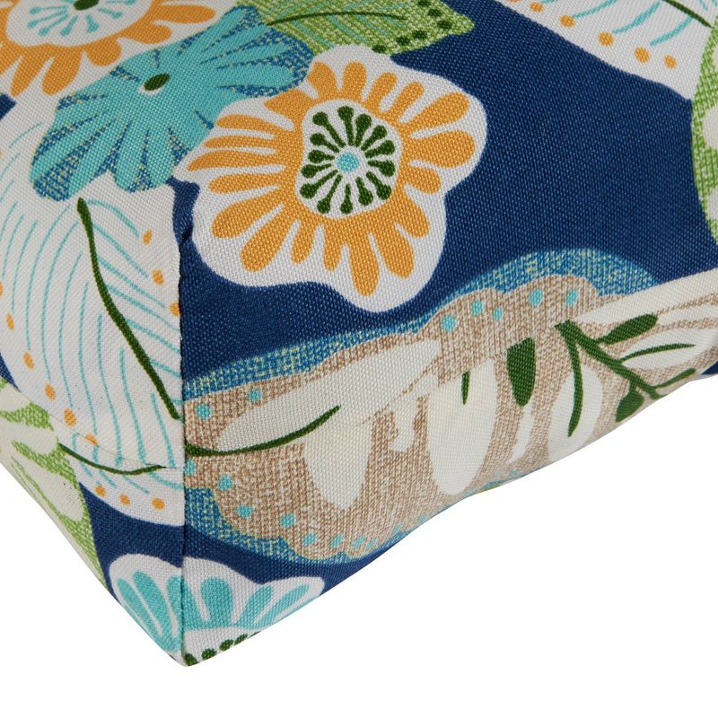 Marlow Floral Outdoor High Back Chair Cushion - Kensington Garden
