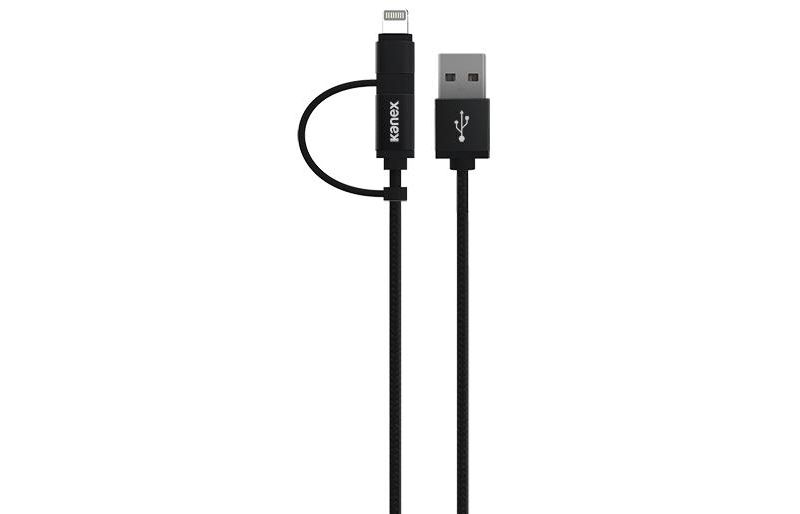 Tripp Lite USB-A to Lightning, USB Micro-B and USB-C Sync/Charge Cable, Black, 6 ft.