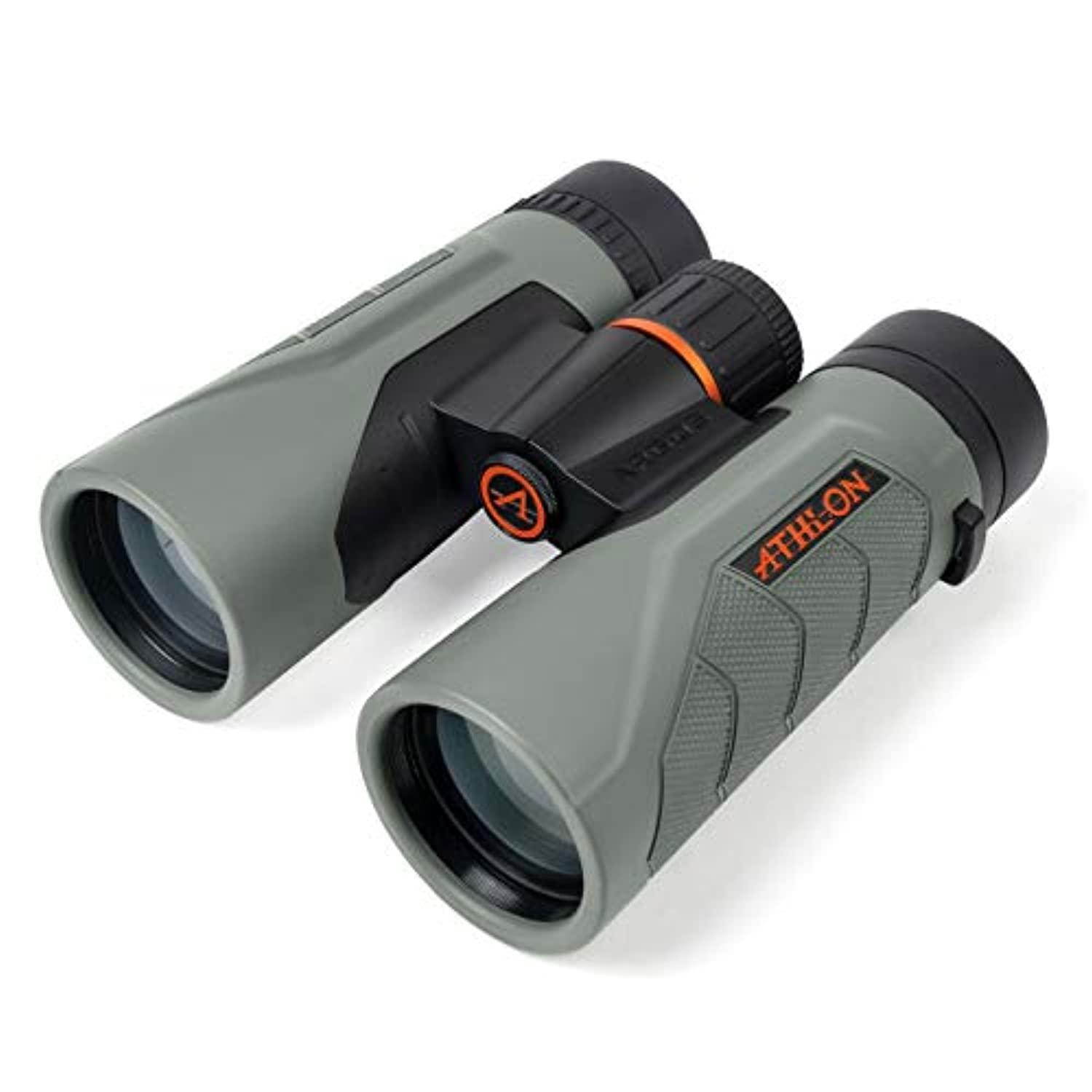 athlon optics argos g2 8x42 gray hd binocular for adults and kids, waterproof, durable binoculars for bird watching, hunting, concert, sports