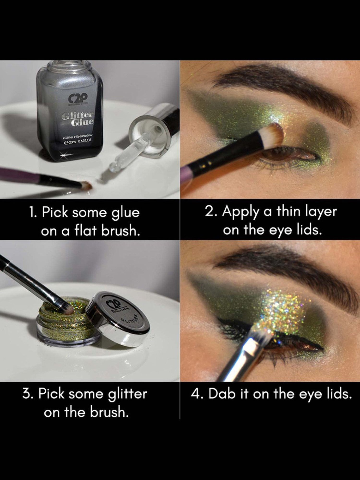 C2P PROFESSIONAL MAKEUP Glitter Glue - 20 ml