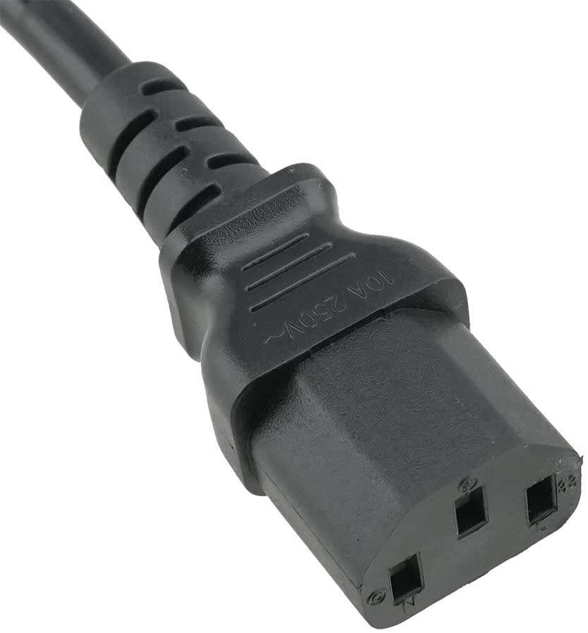 1M 16AWG Heavy Duty Power Extension Cord Power Extension Cable 3 Feet 1 Meters 3 Conductor NEMA 515P to NEMA 515R 13 Amp Power Cable ED70906