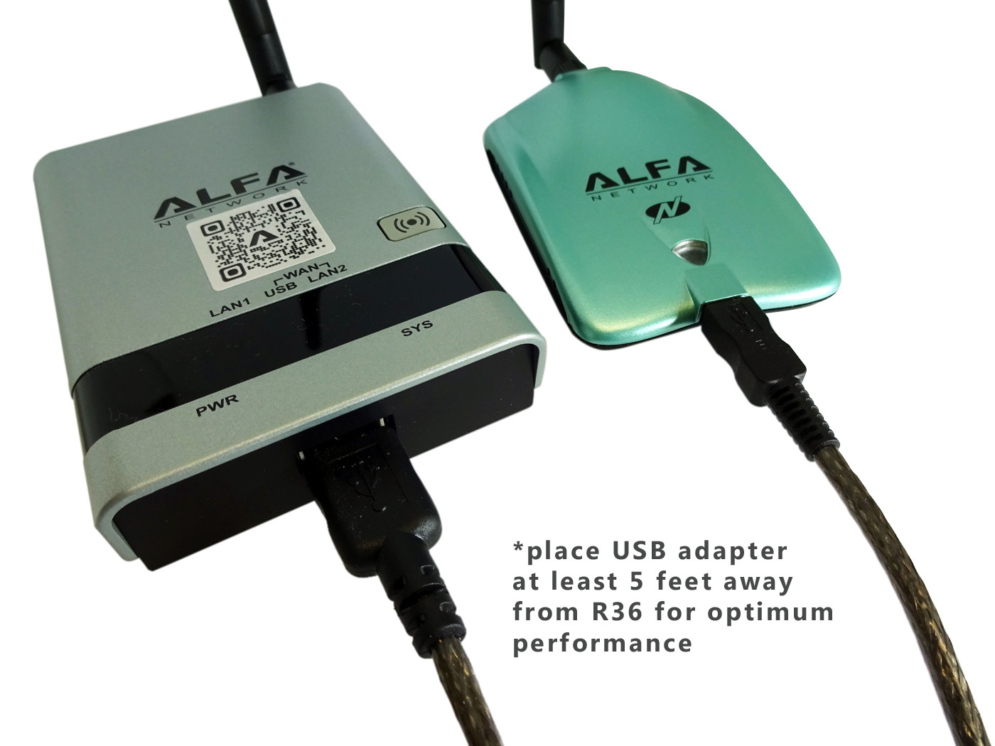 ALFA R36A USB Wi-Fi Router Repeater make long range w/ AWUS036NH AWUS036NEH R36