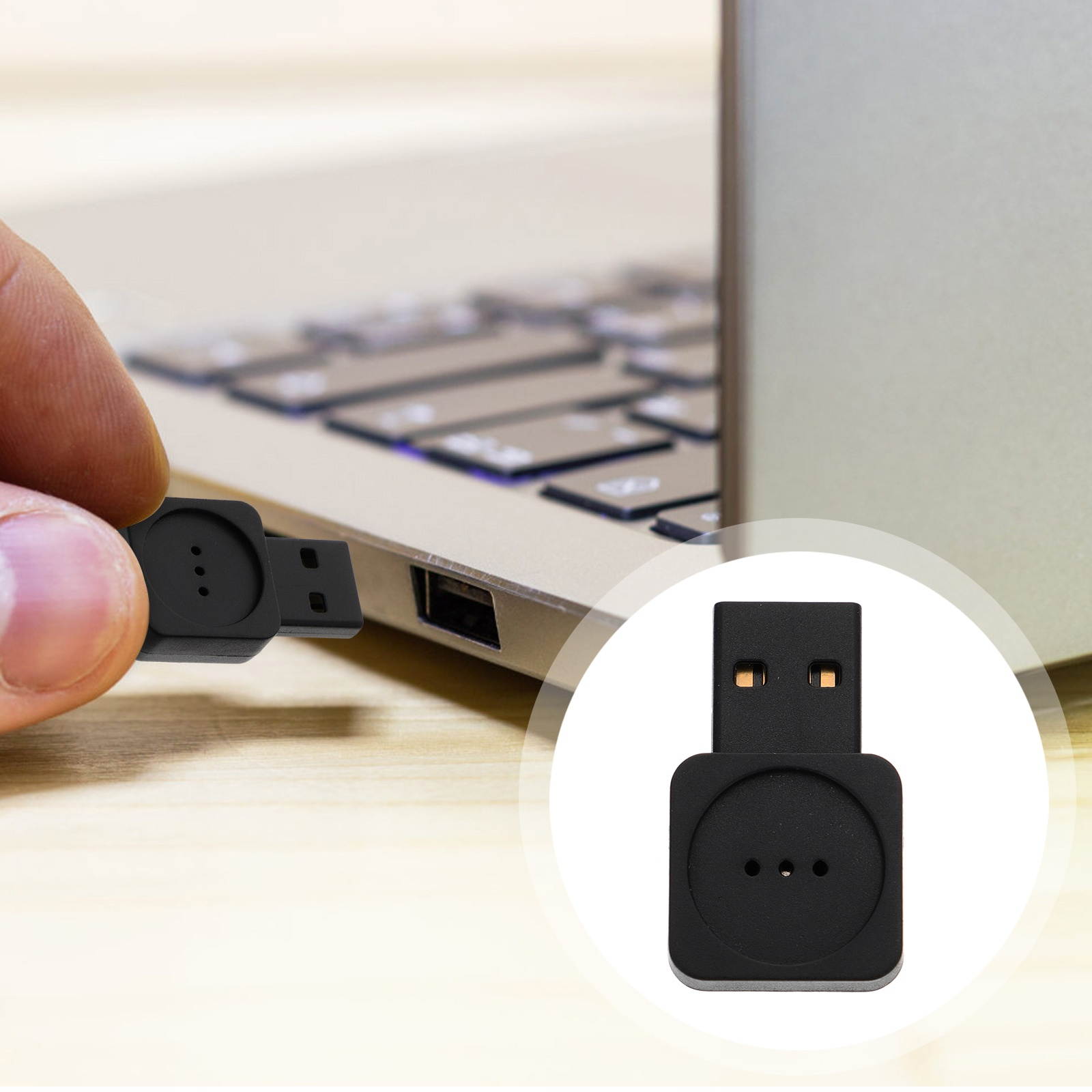 1Pc External Sound Adapter Voice Microphone Intelligent Microphone for Office Work Businessmen Entertainment