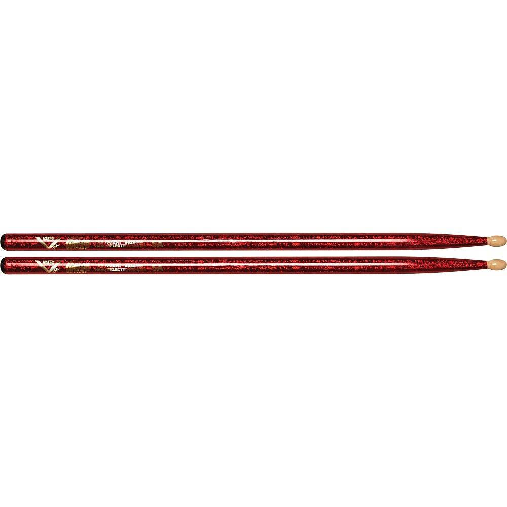 Vater VCR5A Red Sparkle Wrap 5A Wood Tip Drumsticks