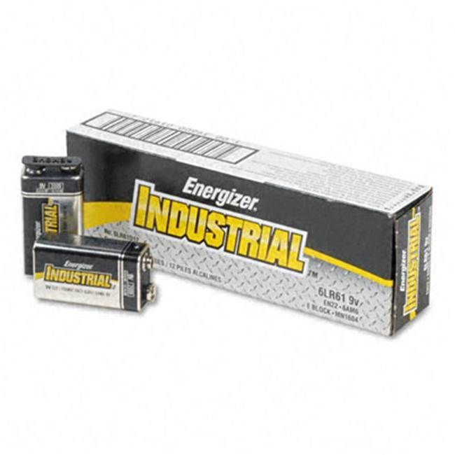 ENERGIZER Industrial EN22 EVEEN22 9V Alkaline Battery, 12-pack
