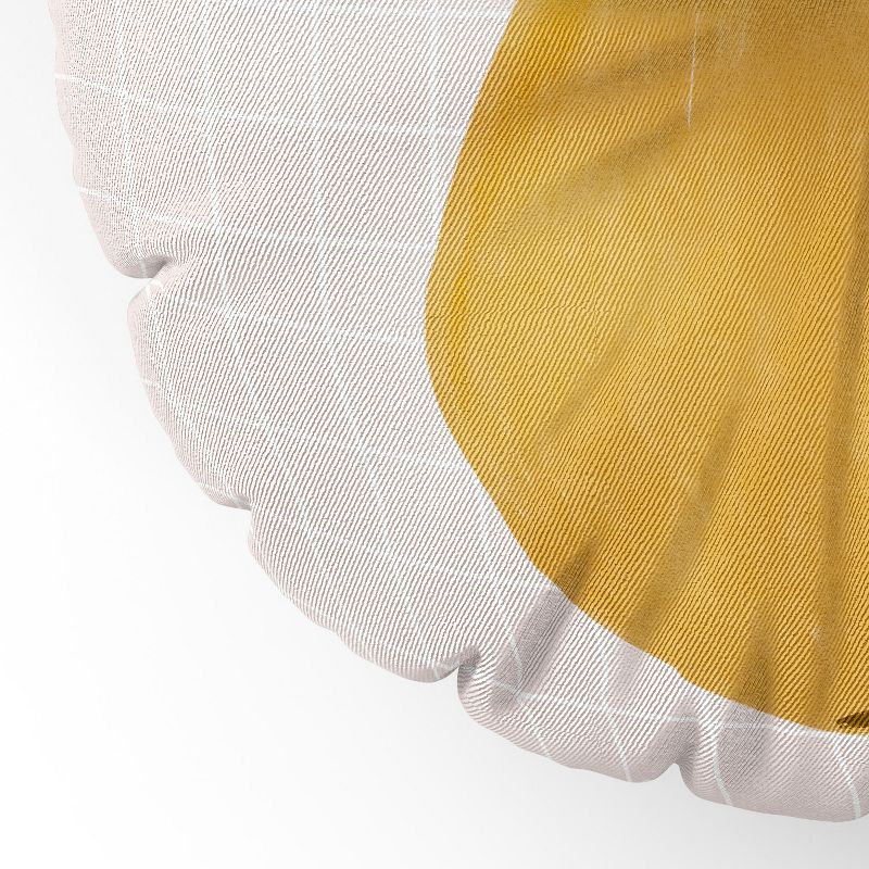 Hello Twiggs Yellow Pear Round Floor Pillow - Deny Desings
