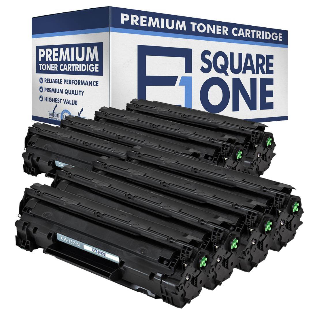 eSquareOne Compatible Toner Cartridge Replacement for Canon 137 9435B001AA (Black, 8-Pack)