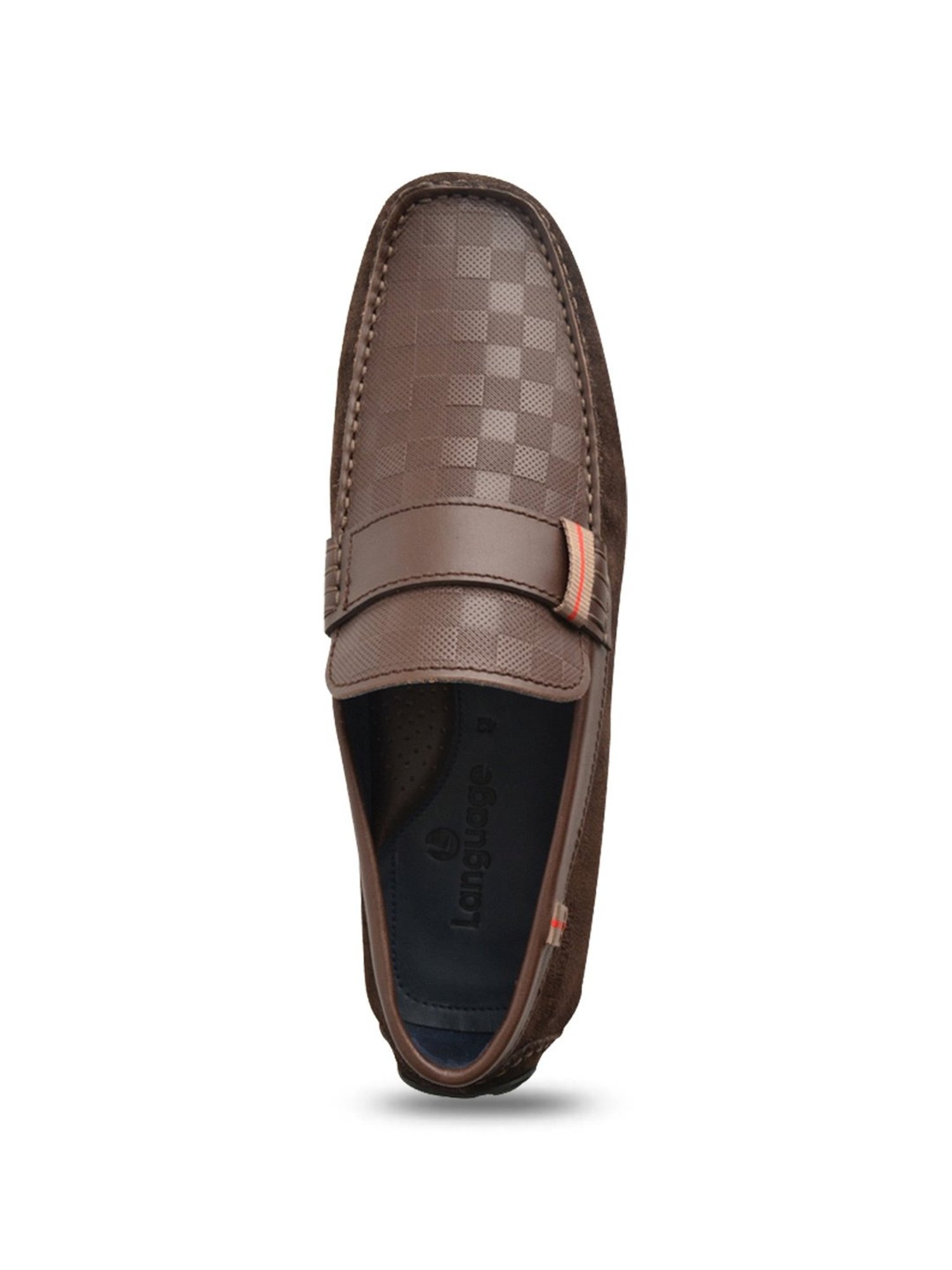 Language Shoes Men's Arena Driver Brown Loafers