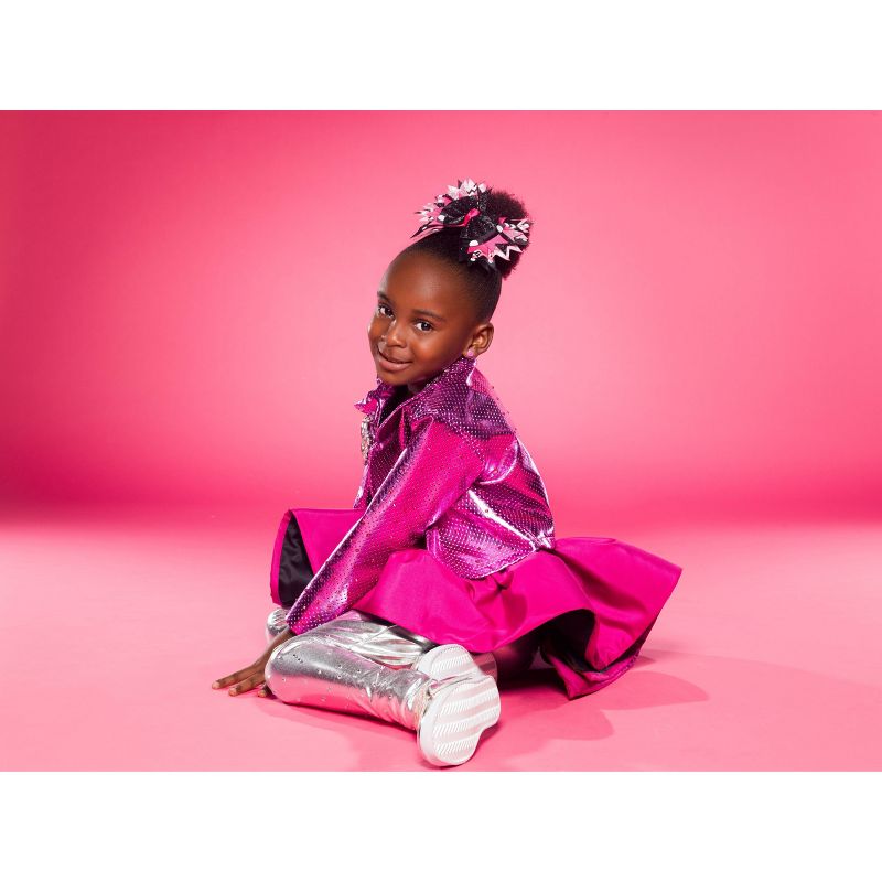 Lily Frilly Hair Bow - Black