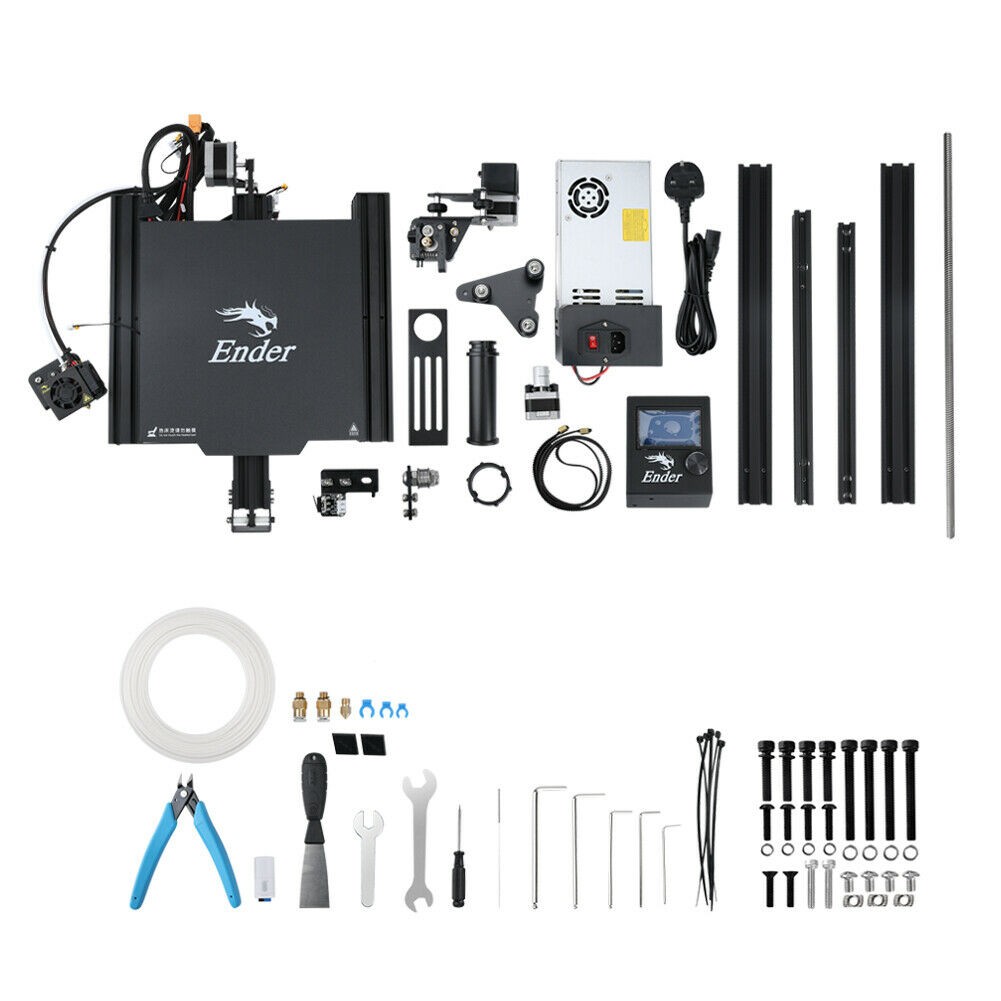 2020 New X5SA Pro 3D Printer High Precision Large Build Size Double Axis External Guide Rail and Titan Extruder, TRONXY 3D Printer