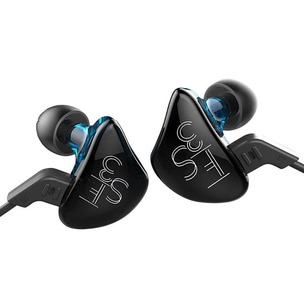 KZ ES3 Dynamic Hybrid Dual Driver In Ear Headphones (Blue without Mic)