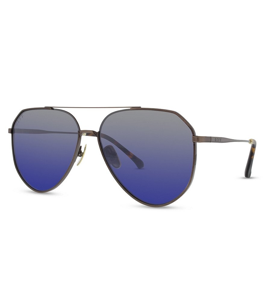 DIFF Eyewear Dash Polarized Aviator Sunglasses