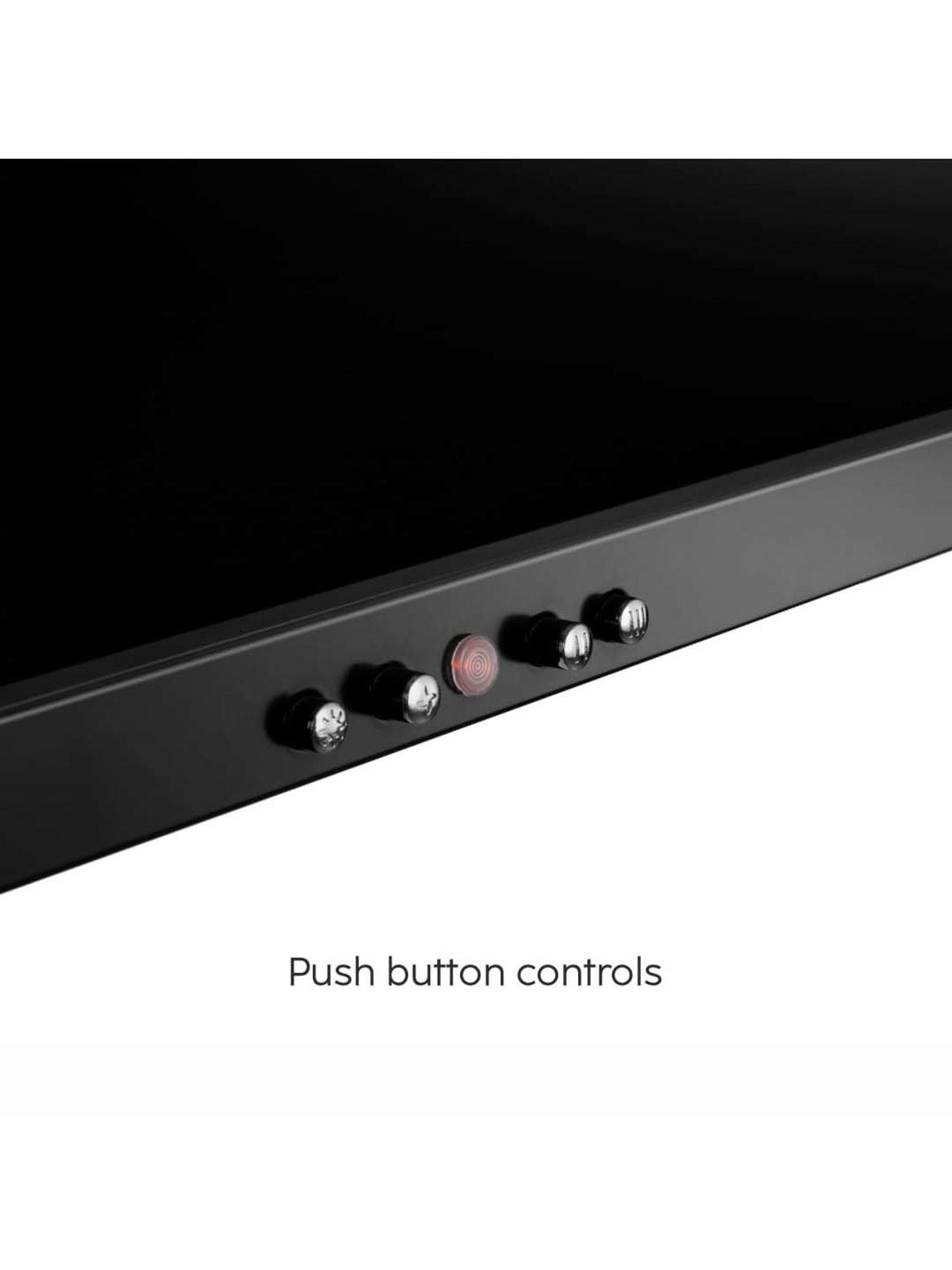 Glen CH6049INBLK60BF 1100CMH 60cm Wall Mounted Chimney (Black)