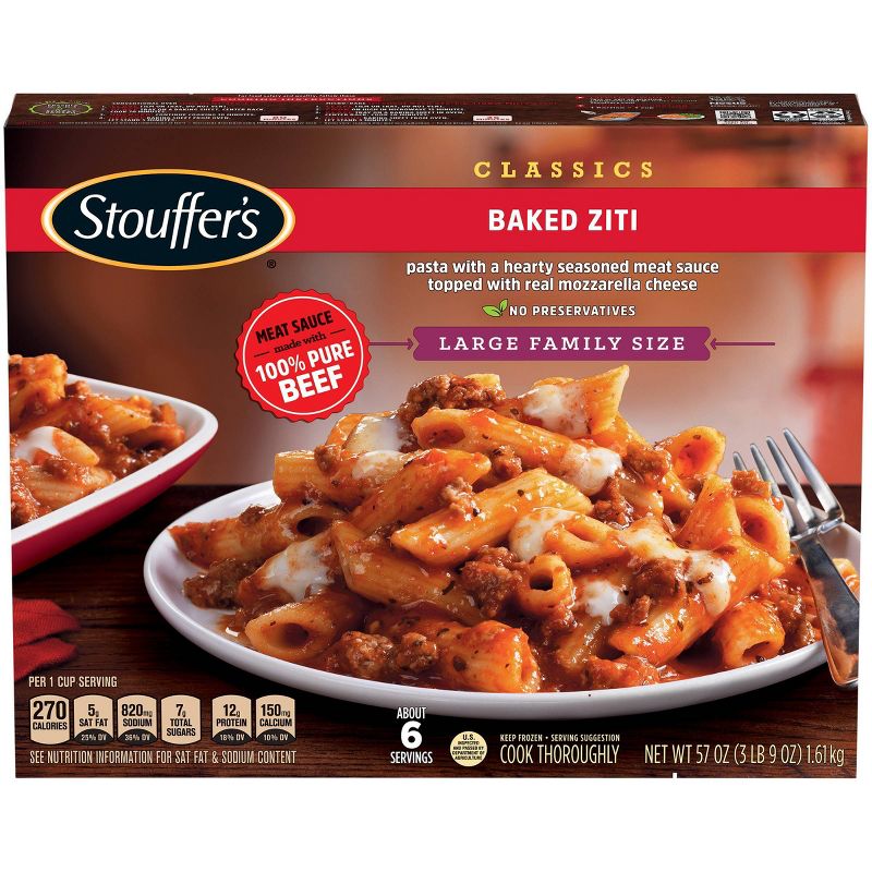 Stouffer's Frozen Family Size Baked Ziti - 57oz