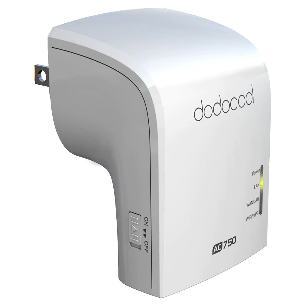 AC750 Dual Band Wireless WiFi AP / Repeater / Router Simultaneous 2.4GHz 300Mbps and 5GHz 433Mbps EU/US Plug