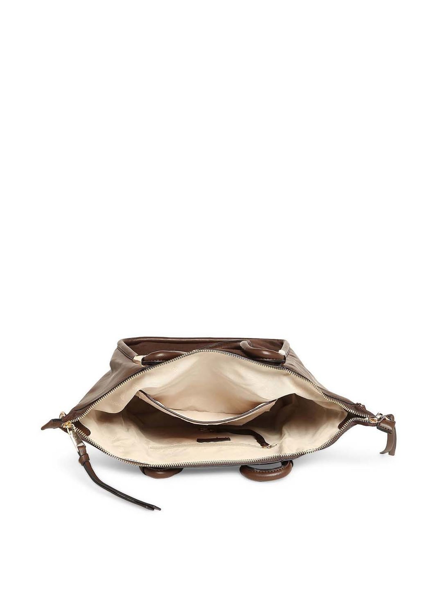 Marina Galanti Brown Solid Medium Tote Handbag