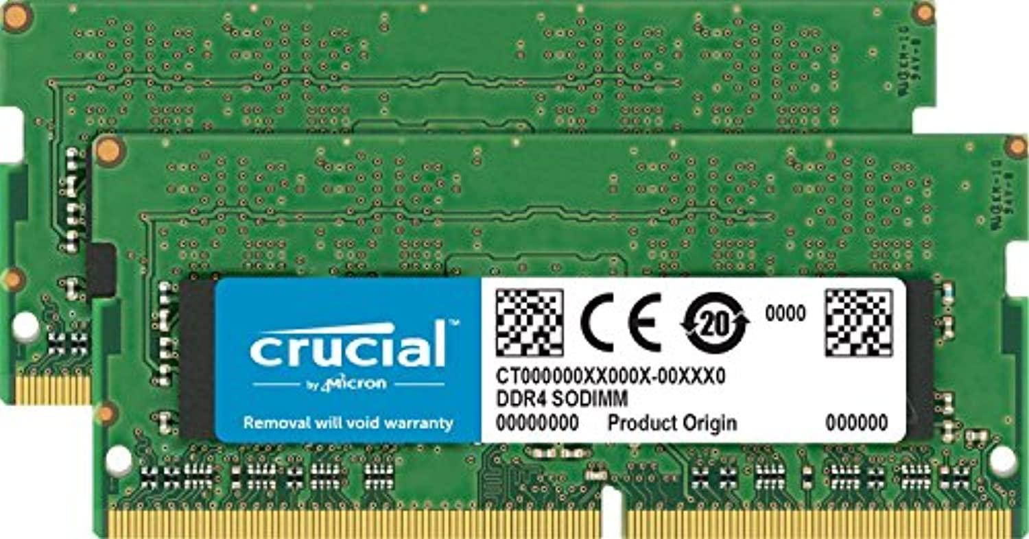 Crucial 32GB (2 x 16GB) 2400 MHz CL17 1.2v DDR4 Memory (CT2C16G4S24AM)