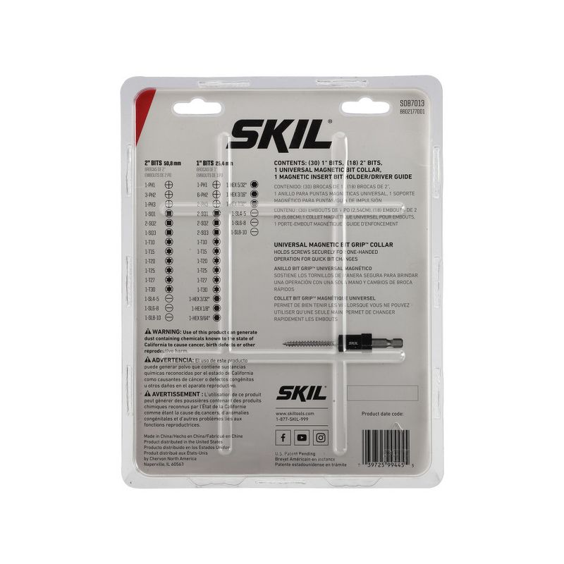 Skil SDB7013 50-Piece Screwdriving Kit with Bit Grip